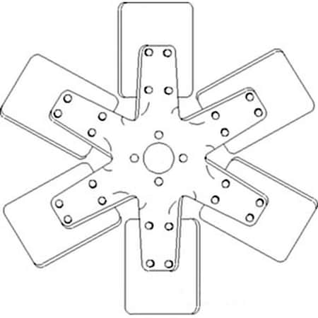 Aftermarket Cooling Fan  6 Blade Fits Massey Ferguson 255 265 175 521269M1